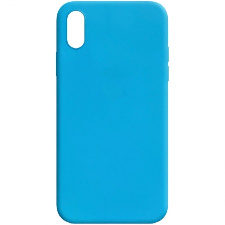 Силиконовый чехол Candy для Apple iPhone XR (6.1'') Блакитний (8422)