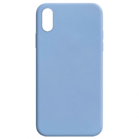 Силиконовый чехол Candy для Apple iPhone XR (6.1'') Голубой (8423)