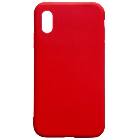 Силиконовый чехол Candy для Apple iPhone XR (6.1'') Красный (8427)
