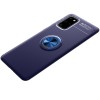 TPU чехол Deen ColorRing под магнитный держатель (opp) для Samsung Galaxy S20 Синий (8440)