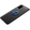 TPU чехол Deen ColorRing под магнитный держатель (opp) для Samsung Galaxy S20 Чорний (8442)