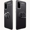 TPU чехол Deen ColorRing под магнитный держатель (opp) для Samsung Galaxy S20+ Чорний (8452)