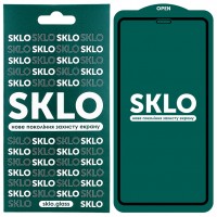 Защитное стекло SKLO 5D (full glue) для Apple iPhone 12 Pro / 12 (6.1'') Чорний (13613)