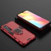 Ударопрочный чехол Transformer Ring for Magnet для Xiaomi Mi Note 10 Lite Красный (29666)
