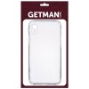 TPU чехол GETMAN Clear 1,0 mm для Apple iPhone XR (6.1'') Прозрачный (12848)