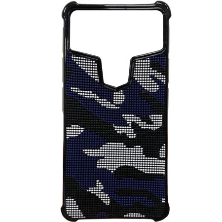 Универсальный TPU чехол Камуфляж с усиленными углами 5.9-6.3 Синій (14275)