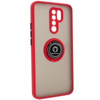 TPU+PC чехол Deen ColorEdgingRing for Magnet для Xiaomi Redmi 9 Червоний (17114)