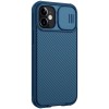 Карбоновая накладка Nillkin Camshield (шторка на камеру) для Apple iPhone 12 mini (5.4'') Синий (12627)