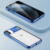 Чехол Camshield 360 Metall+Glass со шторкой для камеры для Apple iPhone XS Max (6.5'') Синий (8551)