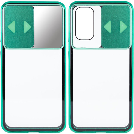 Чехол Camshield 360 Metall+Glass со шторкой для камеры для Samsung Galaxy S20 Зелений (8554)