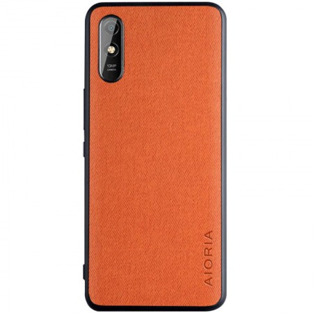 Чехол AIORIA Textile PC+TPU для Xiaomi Redmi 9A Оранжевый (8586)