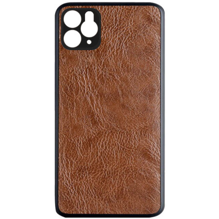 Кожаный чехол PU Retro classic для Apple iPhone 11 Pro Max (6.5'') Коричневый (8666)