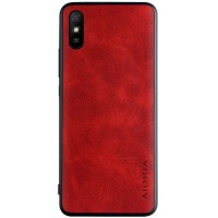 Кожаный чехол AIORIA Vintage для Xiaomi Redmi 9A Червоний (8702)