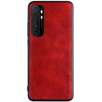 Кожаный чехол AIORIA Vintage для Xiaomi Mi Note 10 Lite Красный (8698)