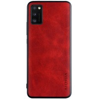 Кожаный чехол AIORIA Vintage для Samsung Galaxy A41 Красный (8691)