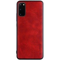 Кожаный чехол AIORIA Vintage для Samsung Galaxy S20 Красный (8728)