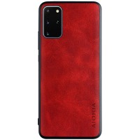 Кожаный чехол AIORIA Vintage для Samsung Galaxy S20+ Червоний (8736)