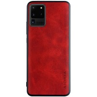 Кожаный чехол AIORIA Vintage для Samsung Galaxy S20 Ultra Красный (8732)