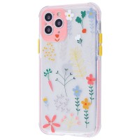 TPU чохол Flowers Colourful для Apple iPhone 11 Pro (5.8'') Рожевий (36454)