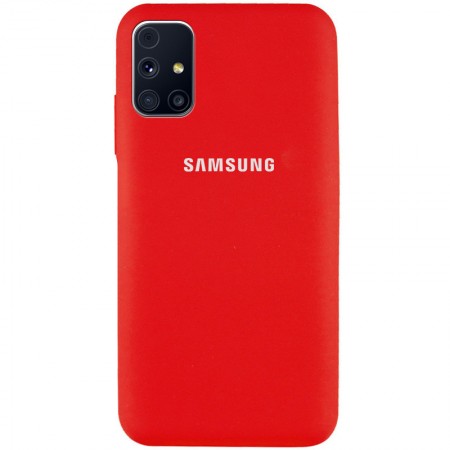 Чехол Silicone Cover Full Protective (AA) для Samsung Galaxy M31s Красный (8768)