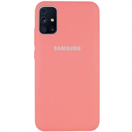 Чехол Silicone Cover Full Protective (AA) для Samsung Galaxy M31s Персиковый (8770)