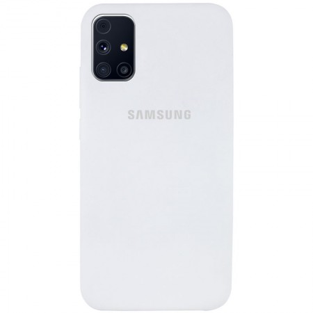 Чехол Silicone Cover Full Protective (AA) для Samsung Galaxy M31s Белый (8765)