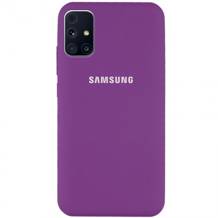 Чехол Silicone Cover Full Protective (AA) для Samsung Galaxy M31s Фиолетовый (8778)