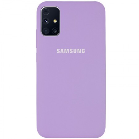 Чехол Silicone Cover Full Protective (AA) для Samsung Galaxy M31s Сиреневый (8777)