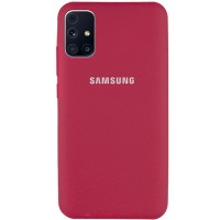 Чехол Silicone Cover Full Protective (AA) для Samsung Galaxy M31s Червоний (8782)