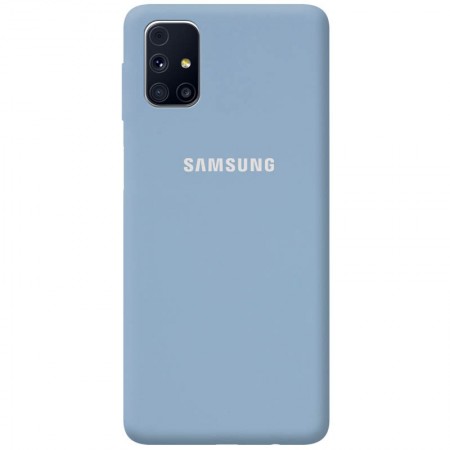Чехол Silicone Cover Full Protective (AA) для Samsung Galaxy M31s Голубой (8764)
