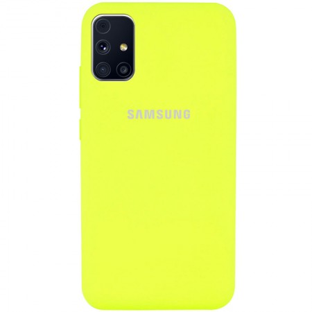 Чехол Silicone Cover Full Protective (AA) для Samsung Galaxy M31s Желтый (8767)