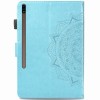 Кожаный чехол (книжка) Art Case с визитницей для Samsung Galaxy Tab S7+ Блакитний (8790)