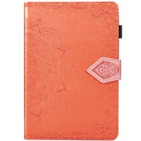 Кожаный чехол (книжка) Art Case с визитницей для Samsung Galaxy Tab S7+ Оранжевый (8793)