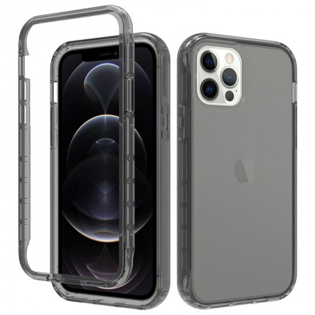 Чехол TPU+PC Full Body с защитой 360 для Apple iPhone 12 Pro / 12 (6.1'') Черный (19245)