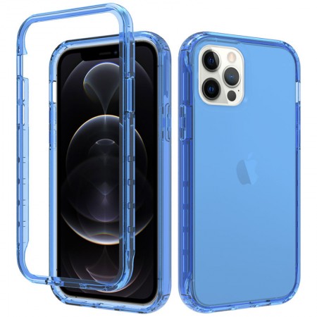 Чехол TPU+PC Full Body с защитой 360 для Apple iPhone 12 Pro / 12 (6.1'') Синий (19243)