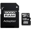 Карта памяти GoodRam microSDXC UHS-1 128 GB Class 10 + SD adapter + OTG Чорний (14471)