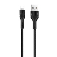 Дата кабель Hoco U31 ''Benay'' USB to Lightning (1m) Черный (14286)