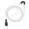 Дата кабель Hoco X44 ''Soft Silicone'' USB to MicroUSB (1m) Белый (14306)