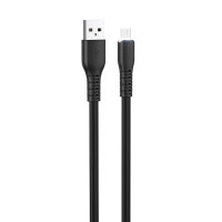 Дата кабель Hoco X44 ''Soft Silicone'' USB to MicroUSB (1m) Черный (20552)