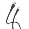 Дата кабель Hoco X44 ''Soft Silicone'' USB to Type-C (1m) Чорний (14307)