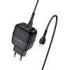 СЗУ Hoco C77A (2USB/2.4A) + Type-C Чорний (13784)