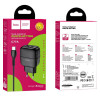 СЗУ Hoco C77A (2USB/2.4A) + Type-C Чорний (13784)