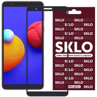 Защитное стекло SKLO 3D (full glue) для Samsung Galaxy M01 Core / A01 Core Чорний (13628)