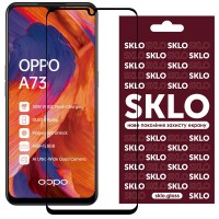 Защитное стекло SKLO 3D (full glue) для Oppo A73 Чорний (13627)