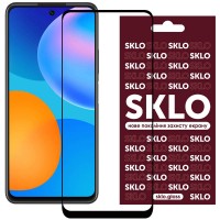 Защитное стекло SKLO 3D (full glue) для Huawei P Smart (2021) Чорний (19669)