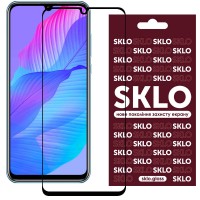 Защитное стекло SKLO 3D (full glue) для Huawei Y8p (2020) / P Smart S Чорний (13629)