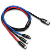 АЗУ Baseus Digital Display Dual USB 4.8A Car Charger 24W with Three Primary Colors 3-in-1 Cable USB Сірий (21281)