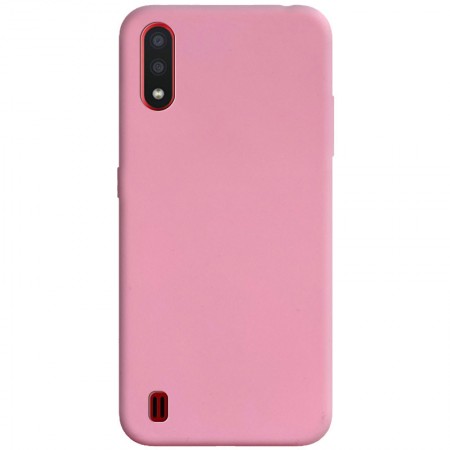 Силиконовый чехол Candy для Samsung Galaxy M01 Рожевий (8922)