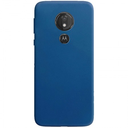 Силиконовый чехол Candy для Motorola Moto G7 Power Синій (8931)