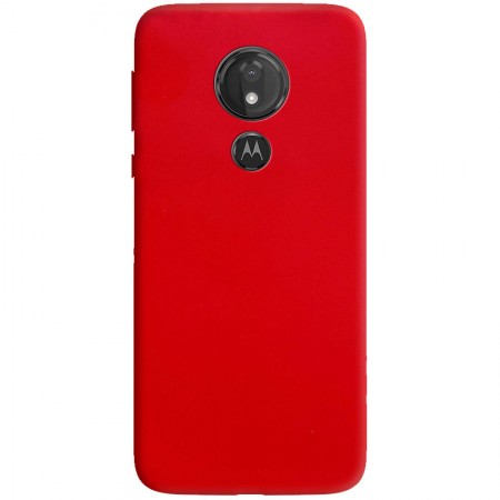 Силиконовый чехол Candy для Motorola Moto G7 Power Красный (8929)